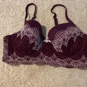 Purple Victoria’s Secret size 36d body by Victoria lined demi